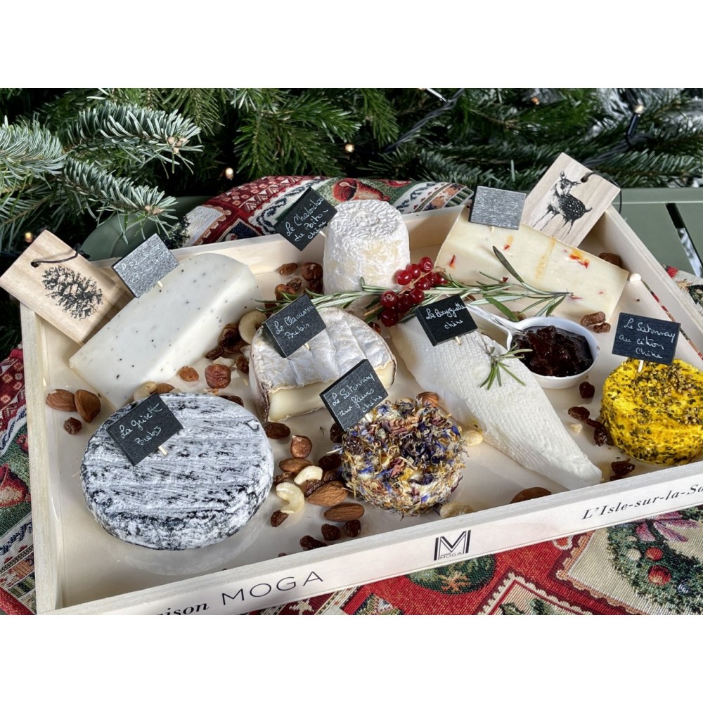 Plateau de Fromages Artisanaux Spécial Noël: Le Berger - Nos plateaux fromages et charcuterie à partager : achat en ligne