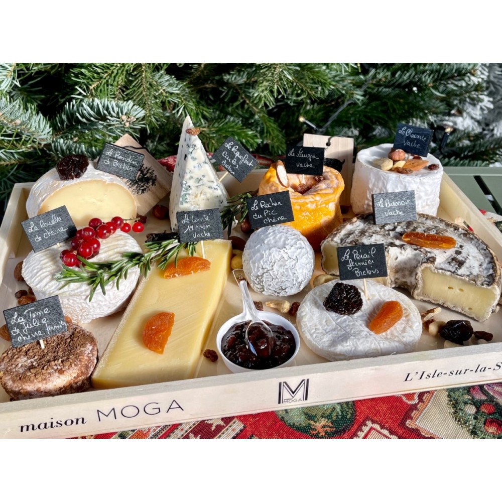 Plateau de Fromages Artisanaux Spécial Noël: Le Tradition - Nos plateaux fromages et charcuterie à partager : achat en ligne