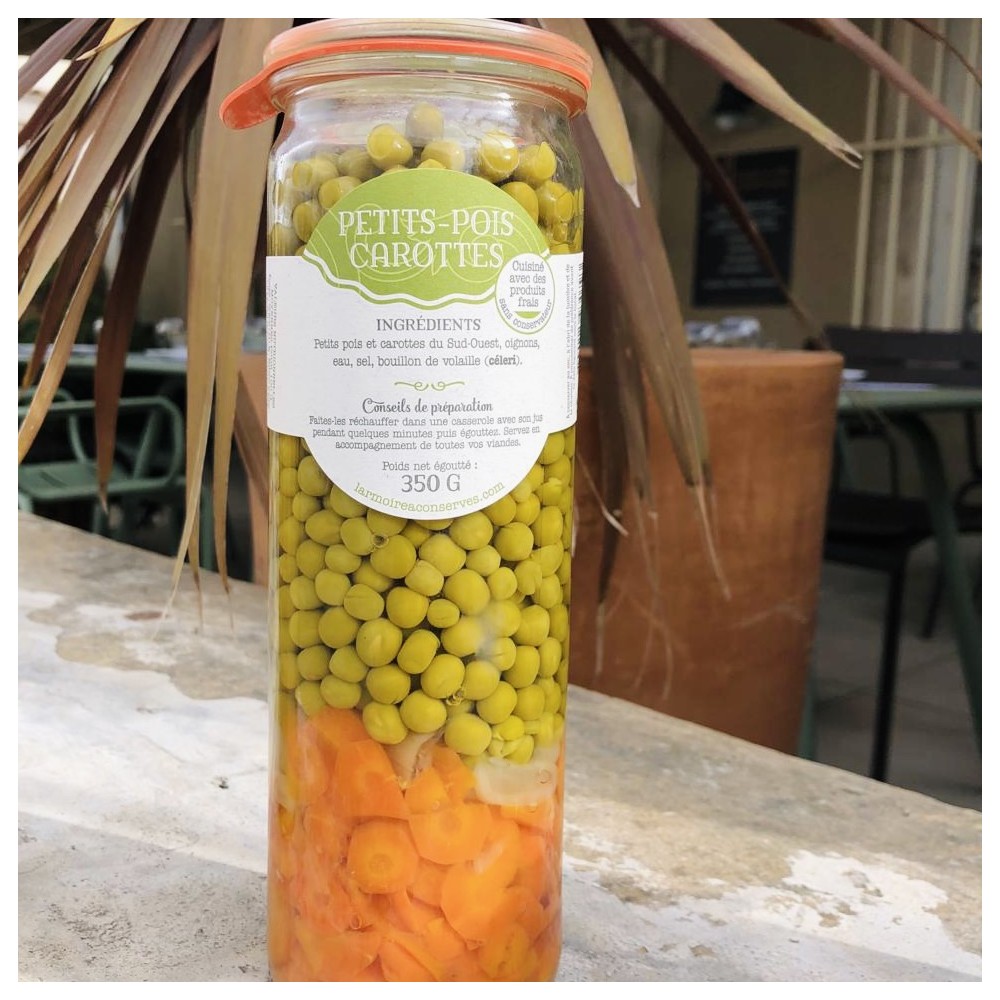 Petits Pois Carottes du Sud-Ouest L'Armoire à conserves - Épicerie fine : achat en ligne