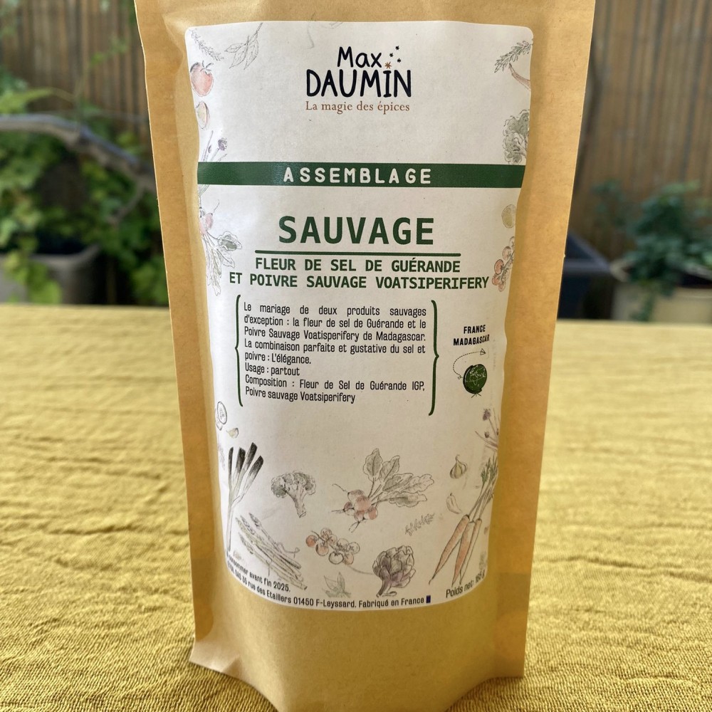 Assemblage Sauvage Fleur de Sel de Guérande et Poivre sauvage Voatsiperifery Max Daumin - Fine grocery : online purchase