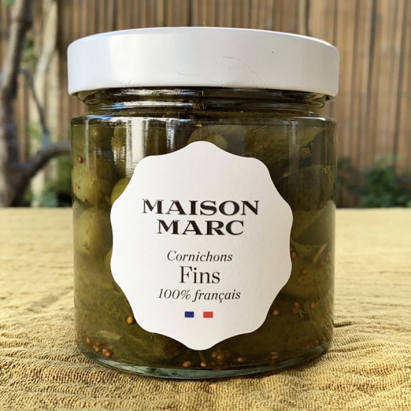 Cornichons fins Maison Marc 210g - Fine grocery : online purchase