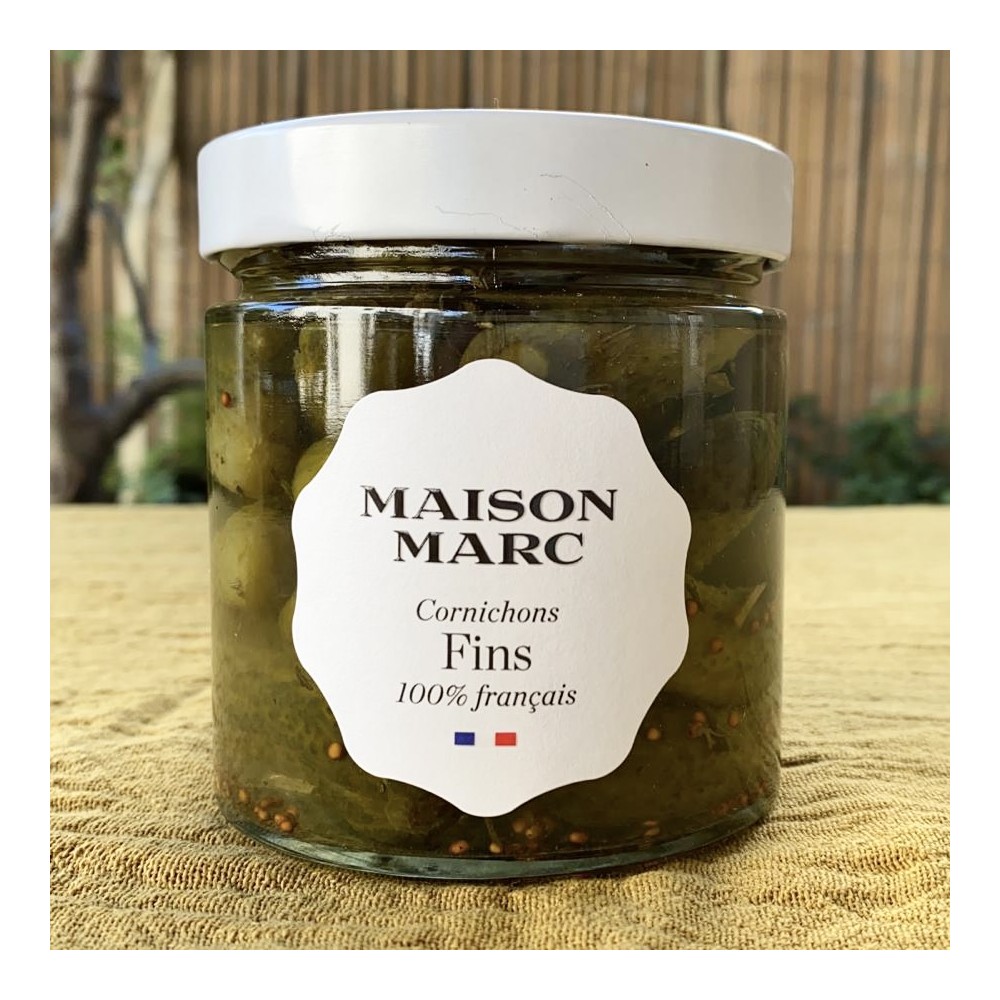 Cornichons fins Maison Marc 210g - Fine grocery : online purchase