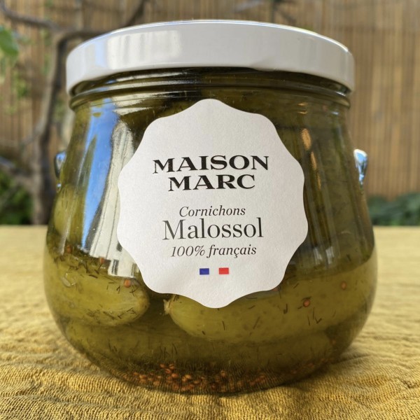 Cornichons Malossol 100% français Maison Marc 440g