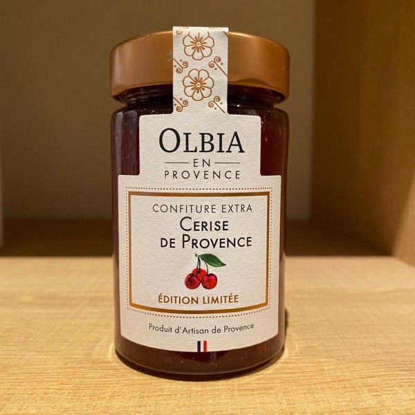 Confiture Extra artisanale Cerise de Provence Olbia en Provence 230g - Épicerie fine : achat en ligne