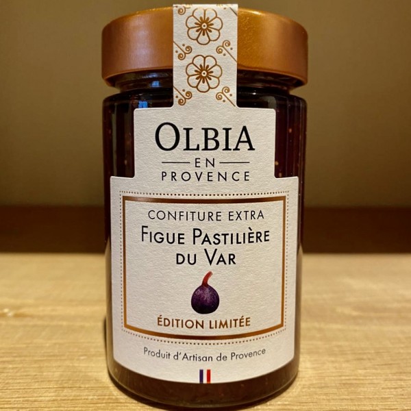 Confiture Extra artisanale Figue Pastilière du Var Olbia en Provence 230g