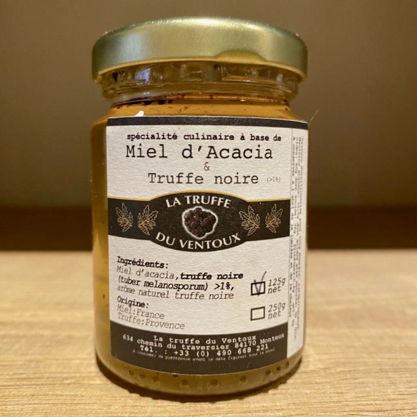 Miel d'Acacia et Truffe noire, La Truffe du Ventoux 125g