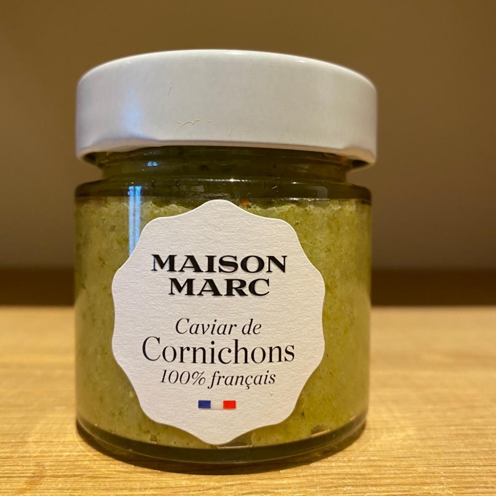 Caviar de Cornichons, 100% français, Maison Marc, 120g - Fine grocery : online purchase