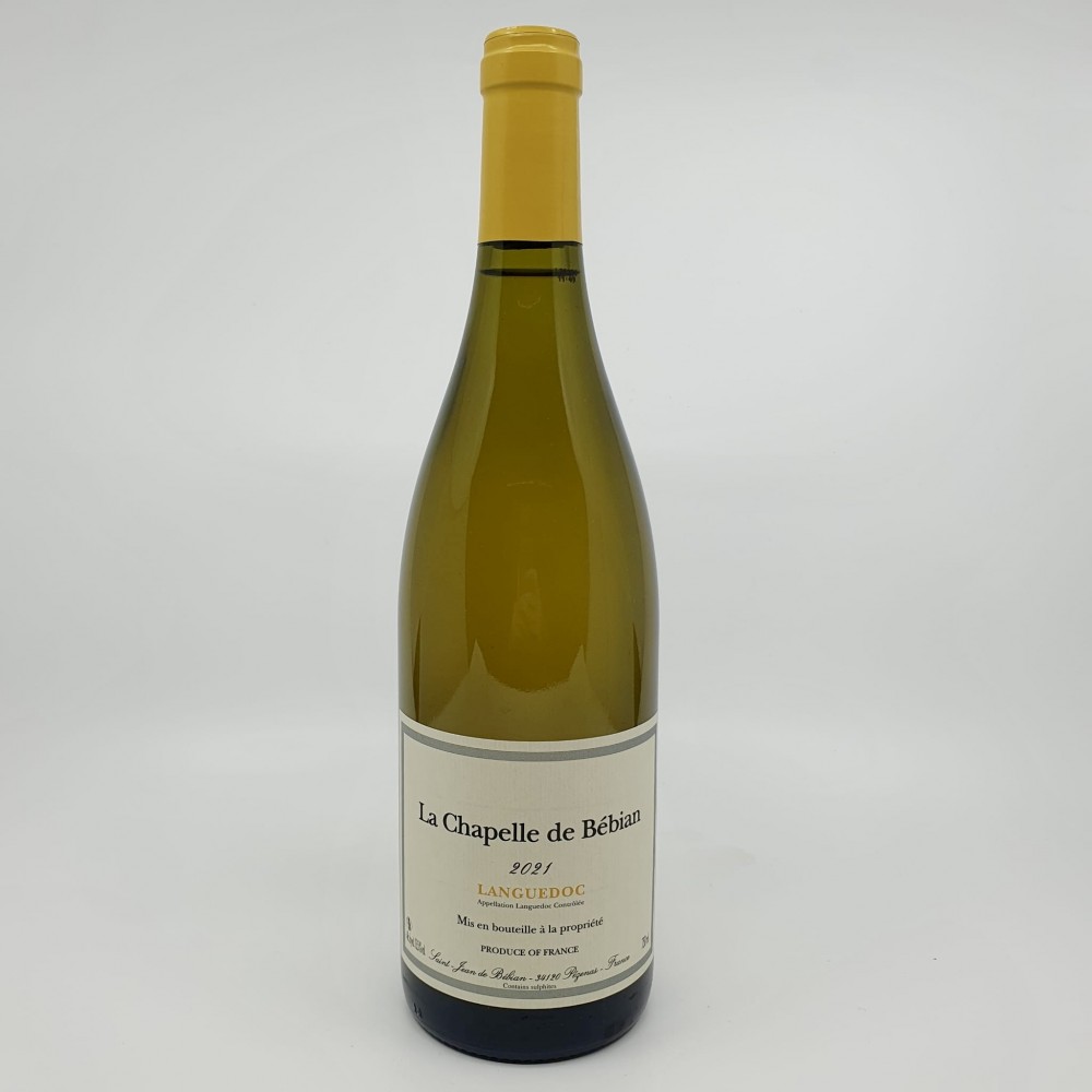 Prieuré Saint Jean de Brébian blanc, cuvée La chapelle de Brébian, Languedoc, 2021 - Wine cave and spirit selection : online purchase