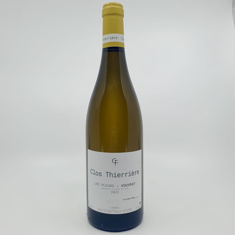 Clos Thierrière, Les Pleurs, Vouvray 2022 - Wine cave and spirit selection : online purchase