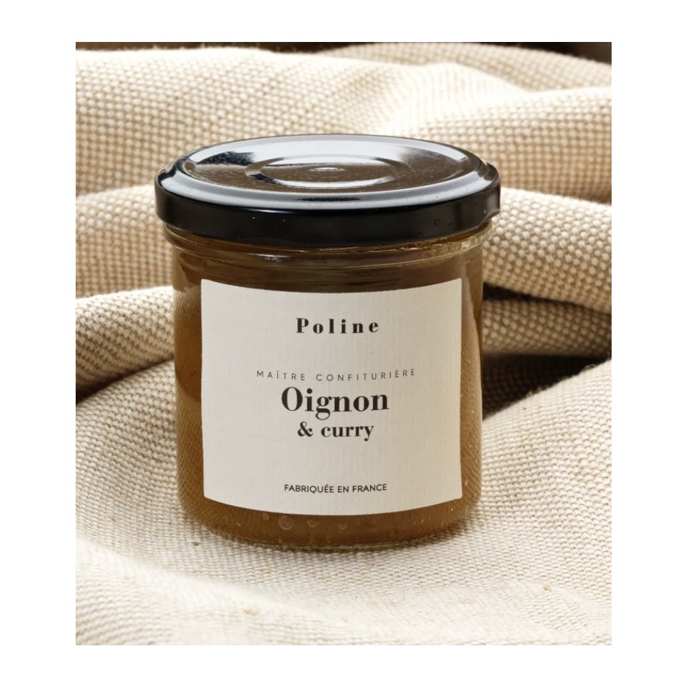 Confiture oignon curry Poline - Accueil : achat en ligne