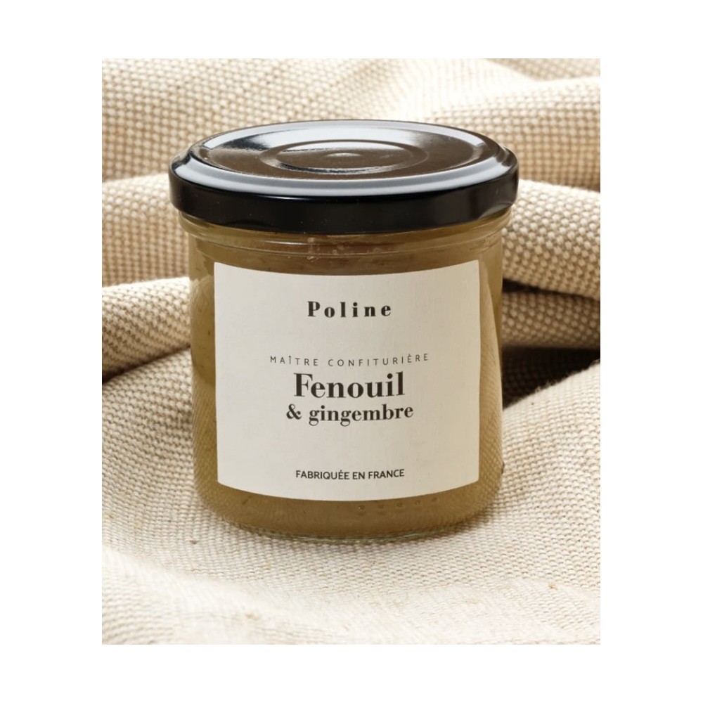 Confiture fenouil et gingembre Poline - Accueil : achat en ligne