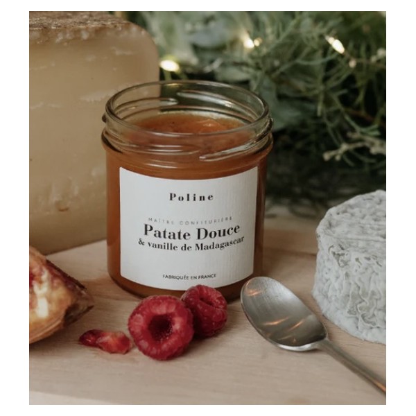 Confiture patate douce et vanille Poline - Accueil : achat en ligne