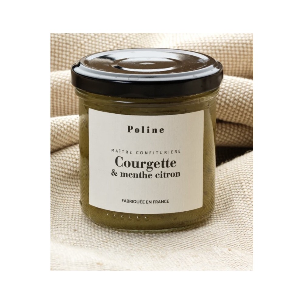 Confiture courgette et menthe citron Poline - Accueil : achat en ligne