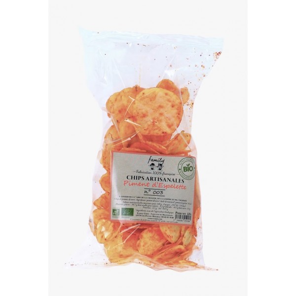 Chips artisanales n°002 piment d'Espelette Family Chips - Accueil : achat en ligne