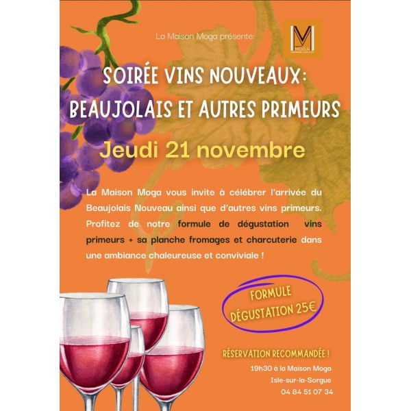 SOIREE BEAUJOLAIS ET VINS PRIMEURS 2024