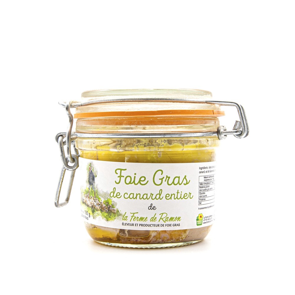 Foie Gras de canard entier La Ferme de Ramon 180g - Epicerie salée : achat en ligne