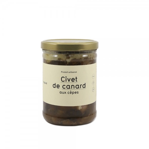 Civet de Canard aux Cèpes 740g - Salty fine grocery : online purchase
